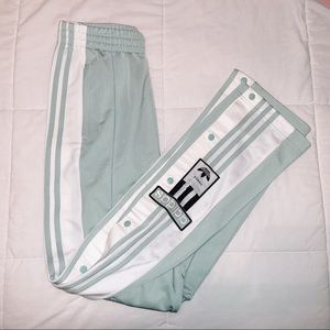 Adidas button down sweatpants